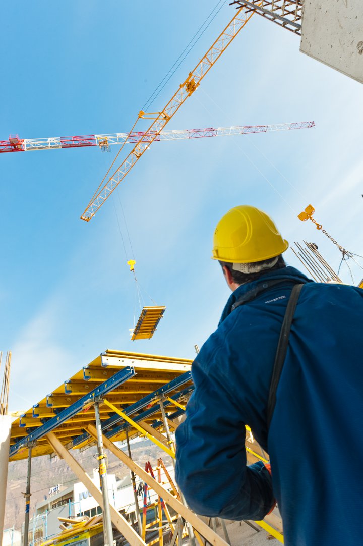 Baustelle in Bozen